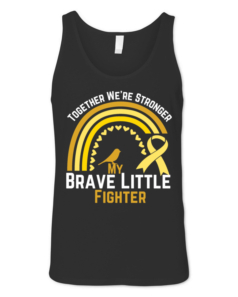 My Brave Little Fighter Cancer Awareness Shirt Unisex Jersey Tank