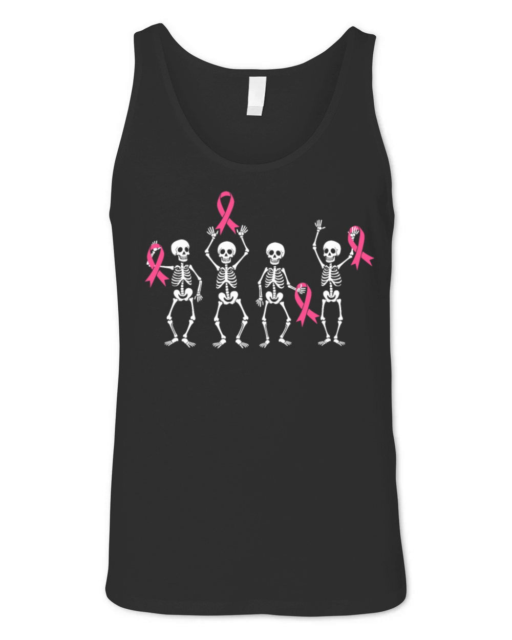 Peace Love Cure Pink Ribbon Family Breast Cancer Unisex Jersey Tank
