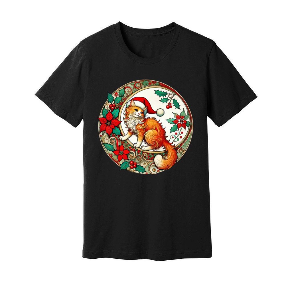 Christmas Cat Unisex Jersey Tee