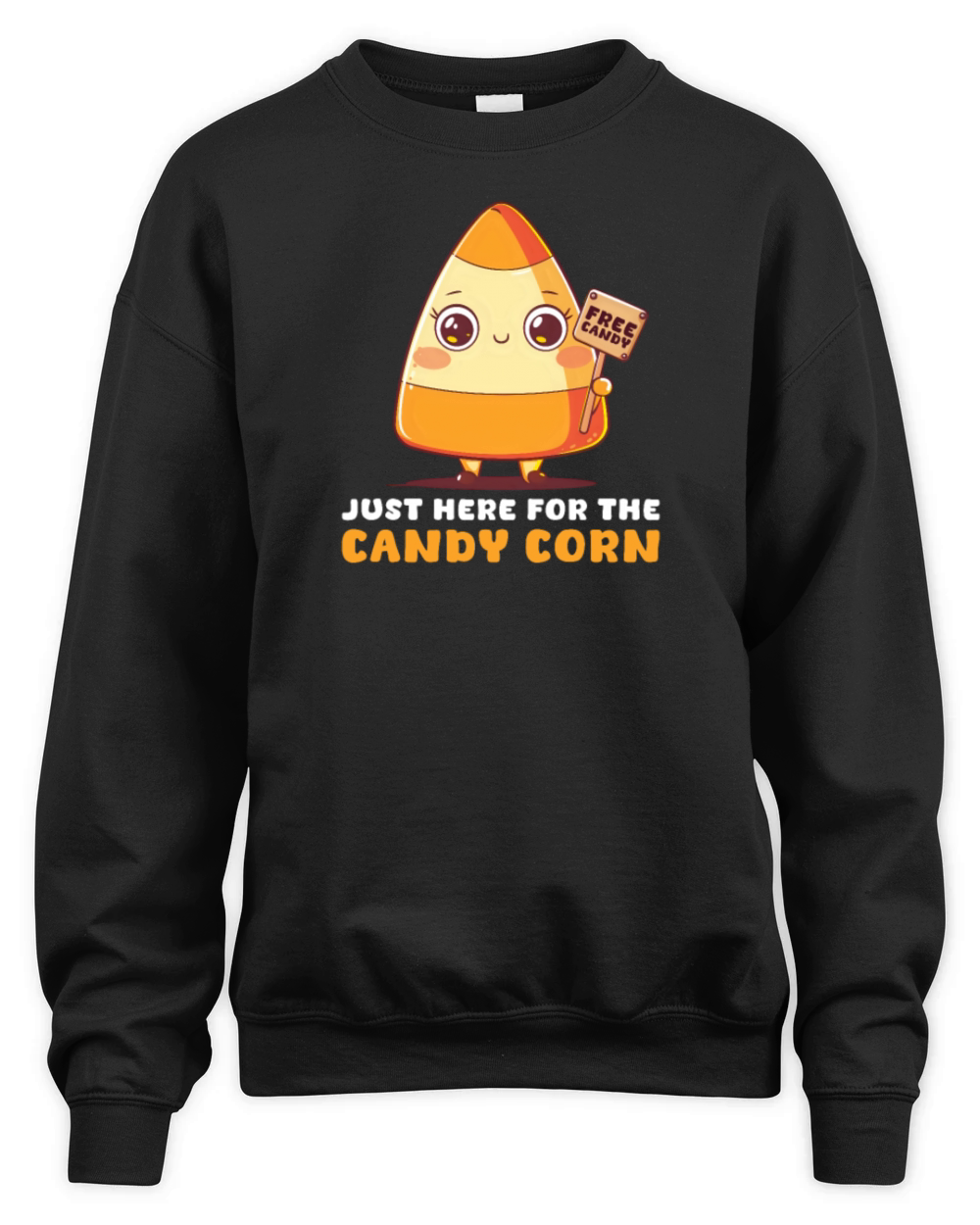 Candy Corn Just Here For The Candy Corn Unisex Premium Crewneck Sweatshirt