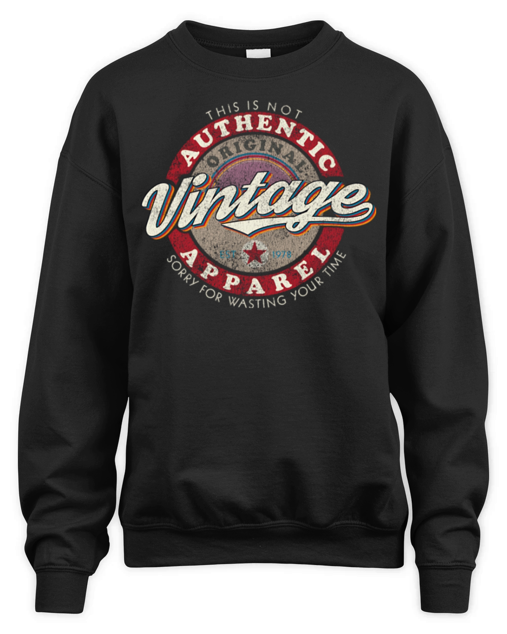 Faux Vintage Unisex Premium Crewneck Sweatshirt