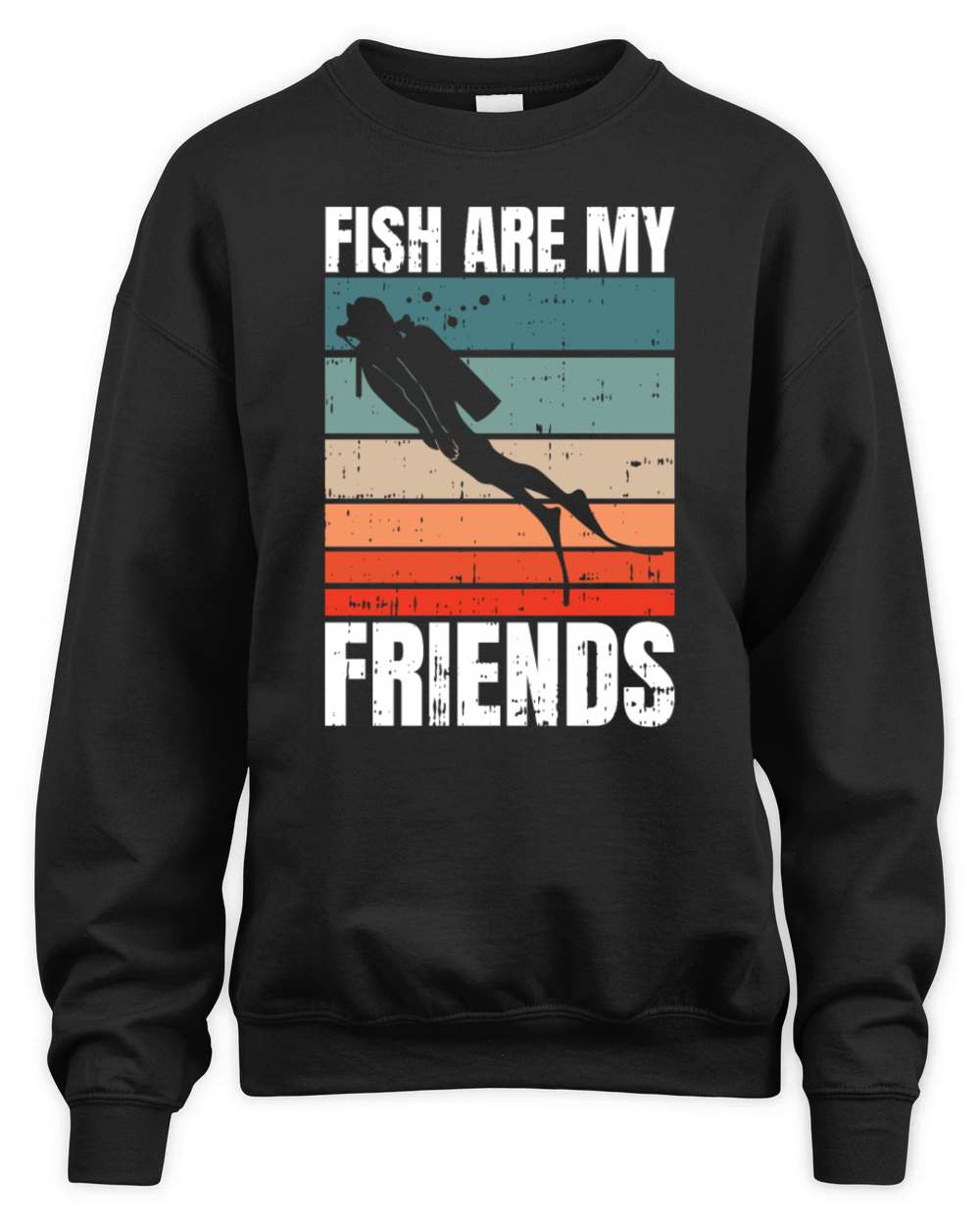 Fish Are My Friends Unisex Premium Crewneck Sweatshirt