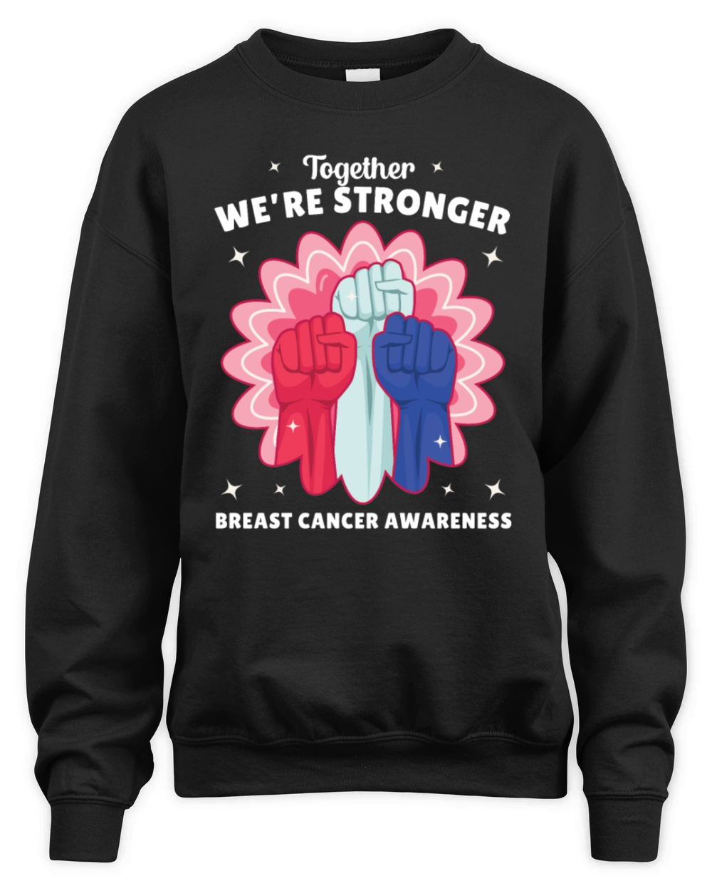 Together We’re Stronger Breast Cancer Awareness Unisex Premium Crewneck Sweatshirt