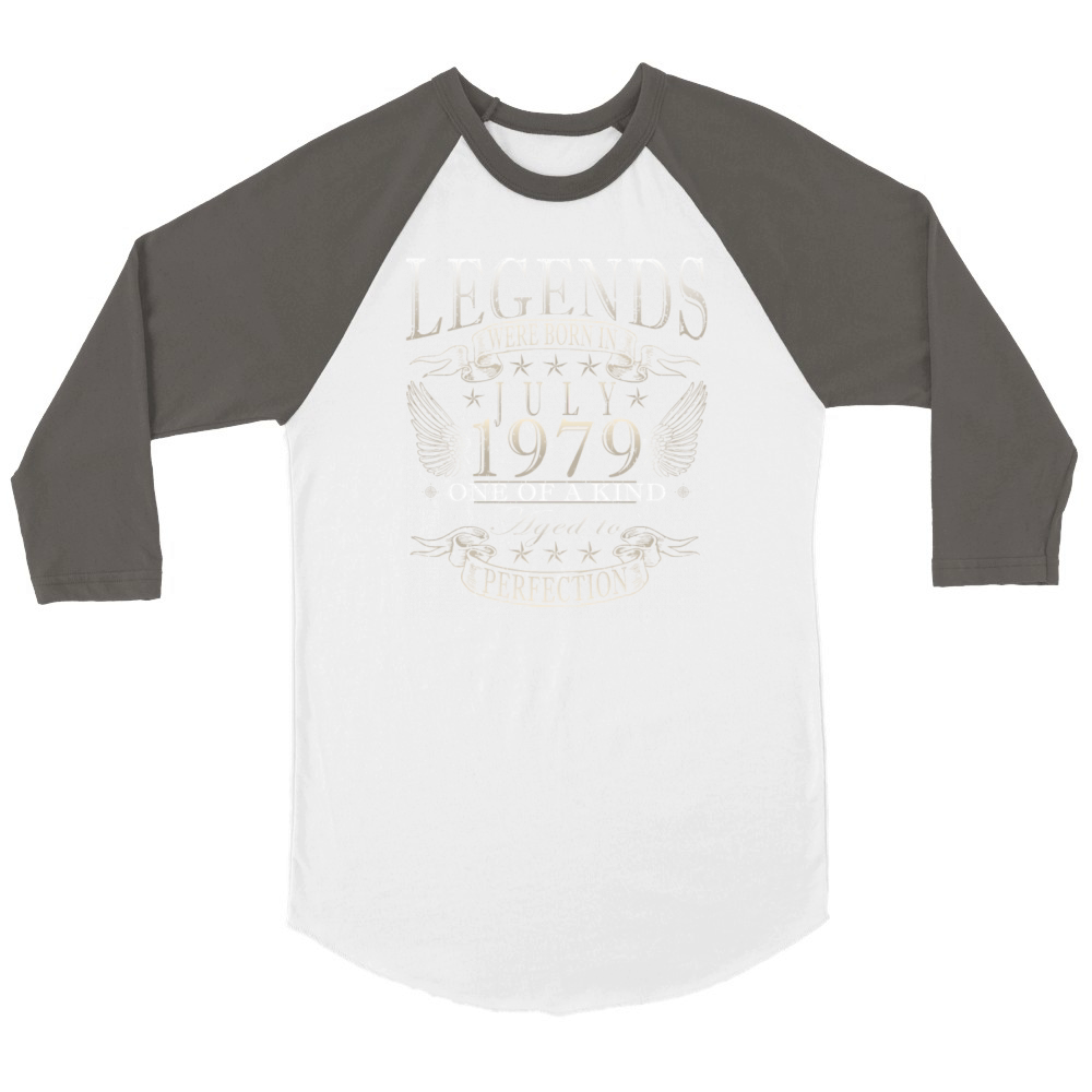 45th birthday 45 years July 1979 Unisex ¾ sleeve Raglan T-shirt