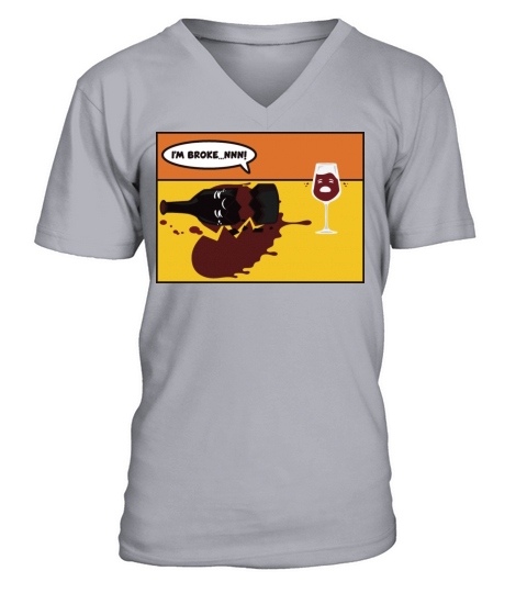 Drunken Melancholy - Funny V-Neck T-shirt