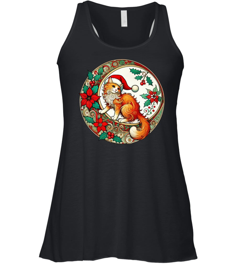 Christmas Cat Women's Flowy Tank Top