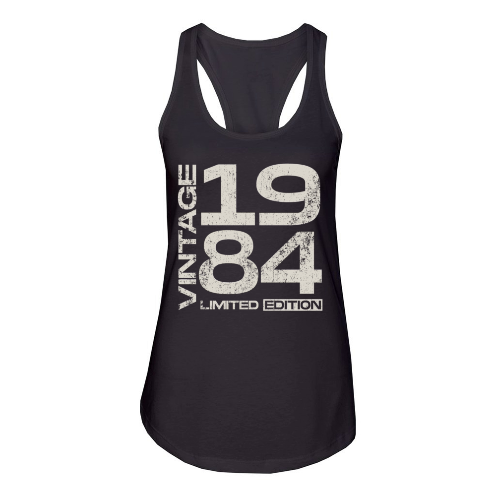 Vintage 1984 Retro 40th Birthday Women's Racerback Tank