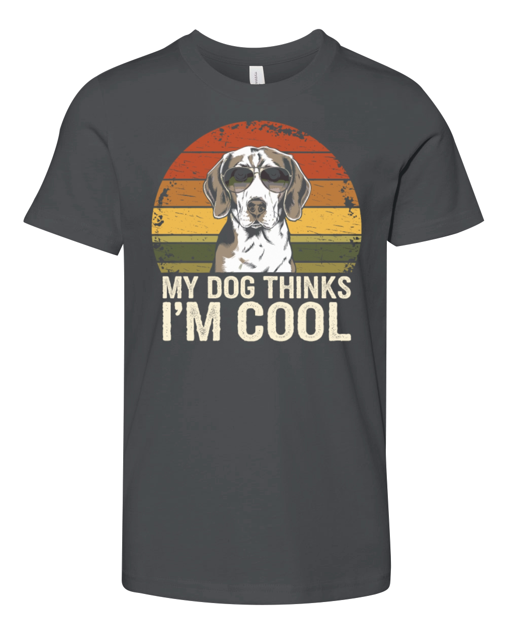 Beagle My Dog Thinks Im Cool Youth Unisex Jersey Tee