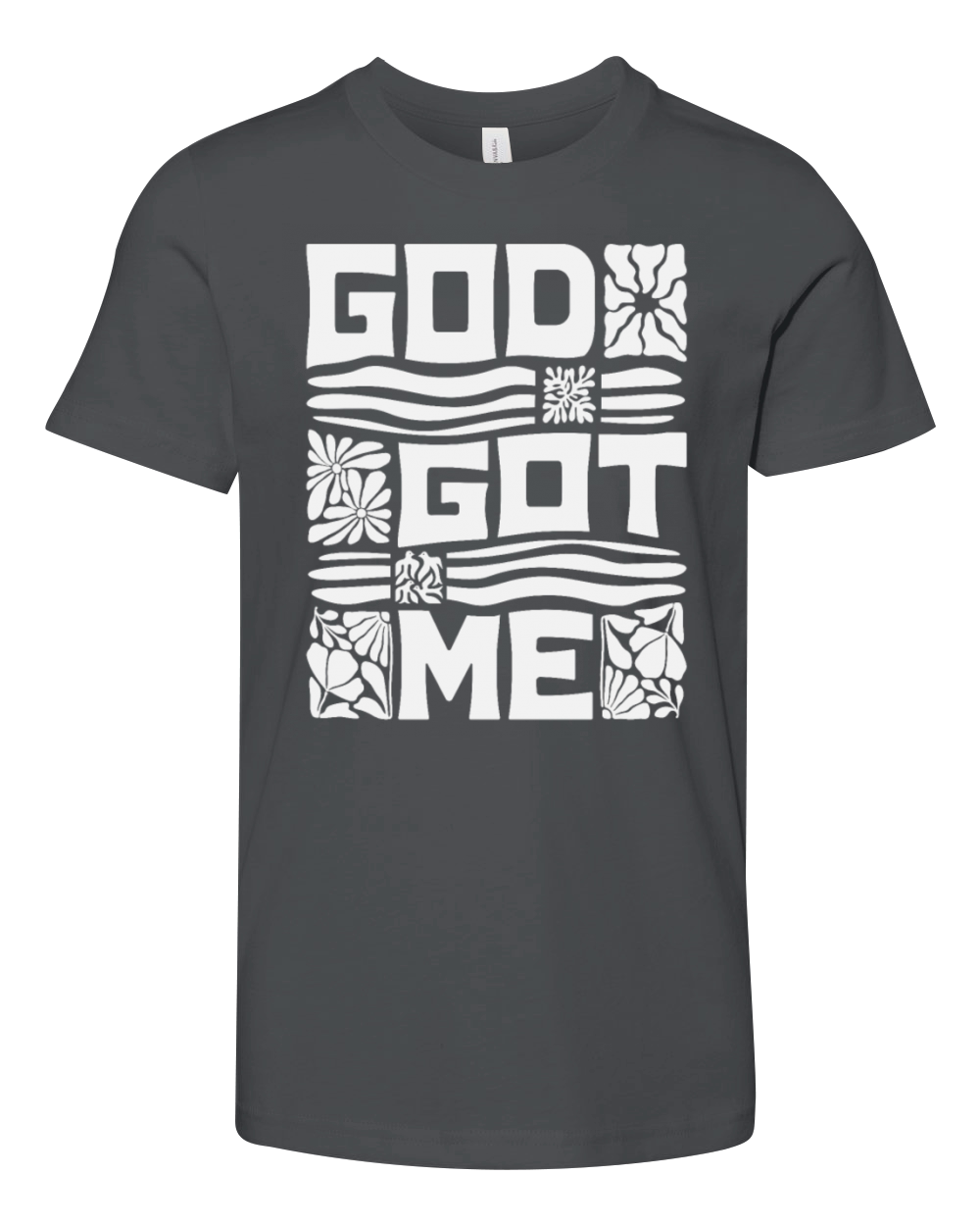 Christian Quote - God Got Me Youth Unisex Jersey Tee