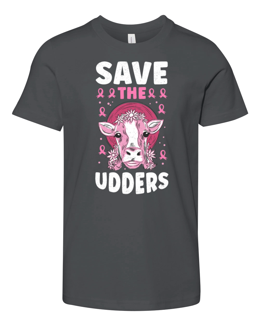 Save The Udders Breast Cancer Youth Unisex Jersey Tee
