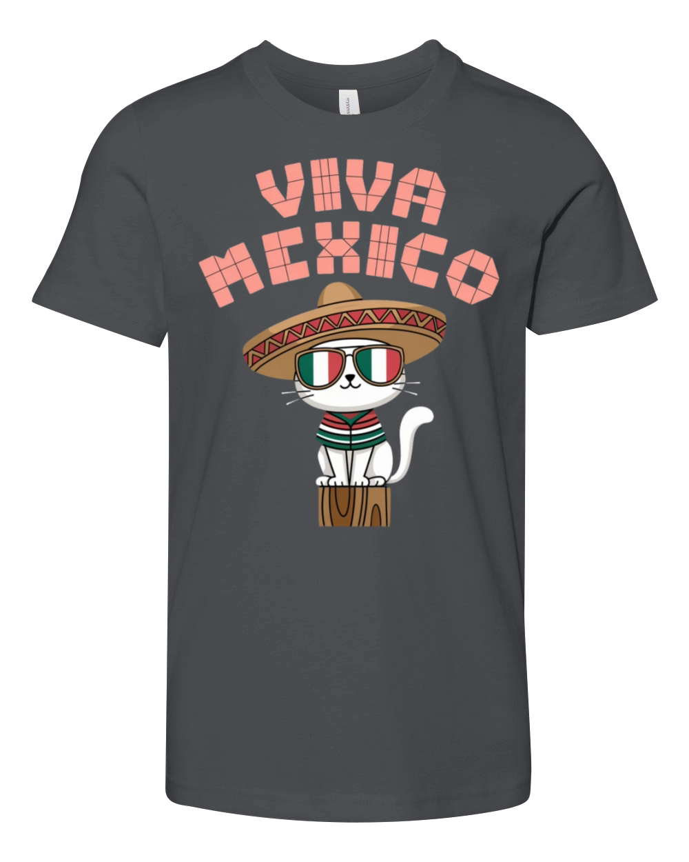 Viva Mexico Celebrate Hispanic Heritage Month Youth Unisex Jersey Tee