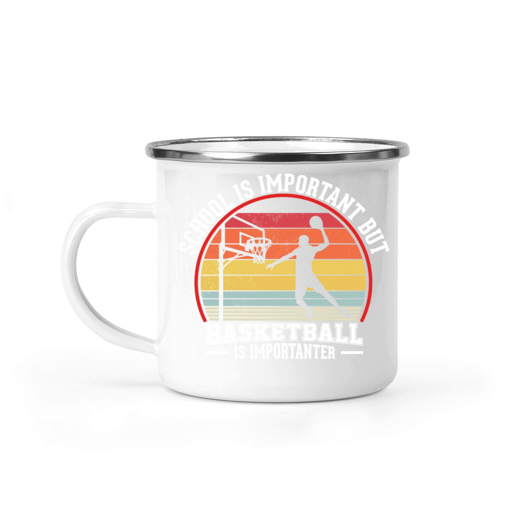 Basketball Vintage Slogan Funny Camping Mug