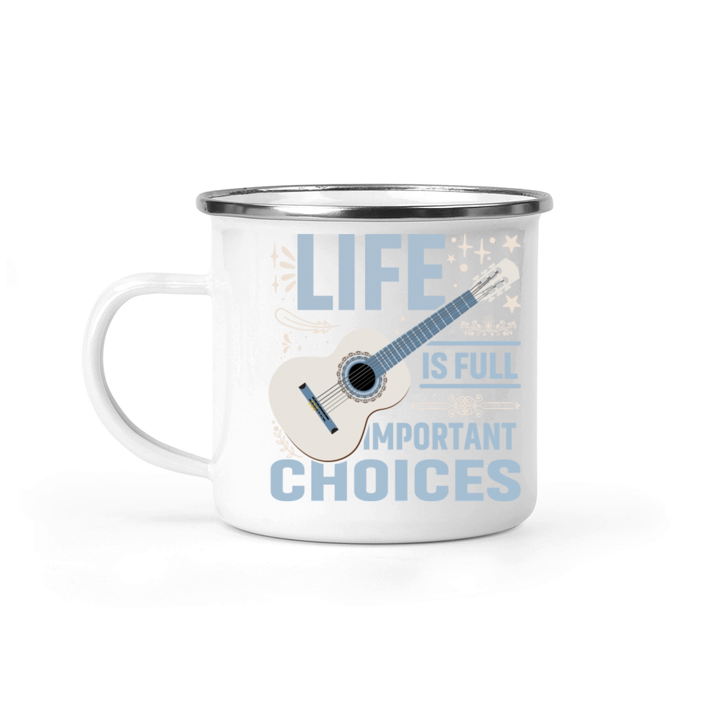 Funny Life Is Full of Important Choices Vintag tee Camping Mug