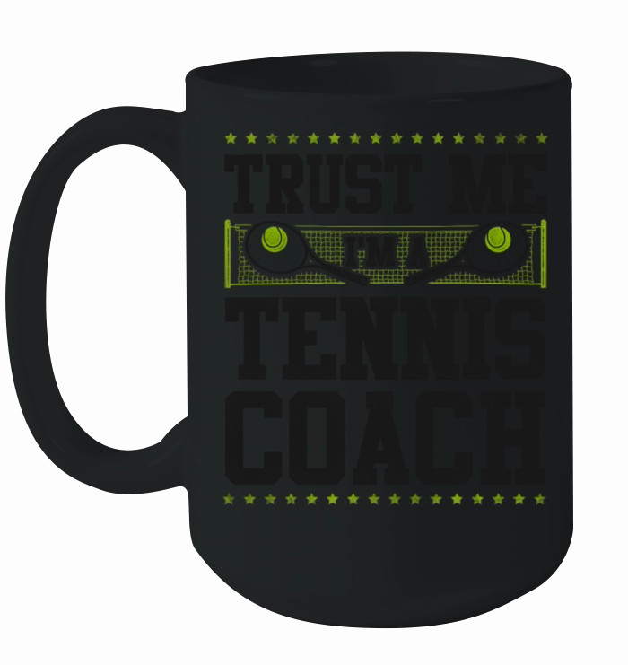 Funny Tennis Player Racket Trust Ceramic Mug