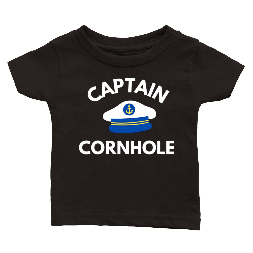 Captain Cornhole Classic Baby Crewneck T-shirt
