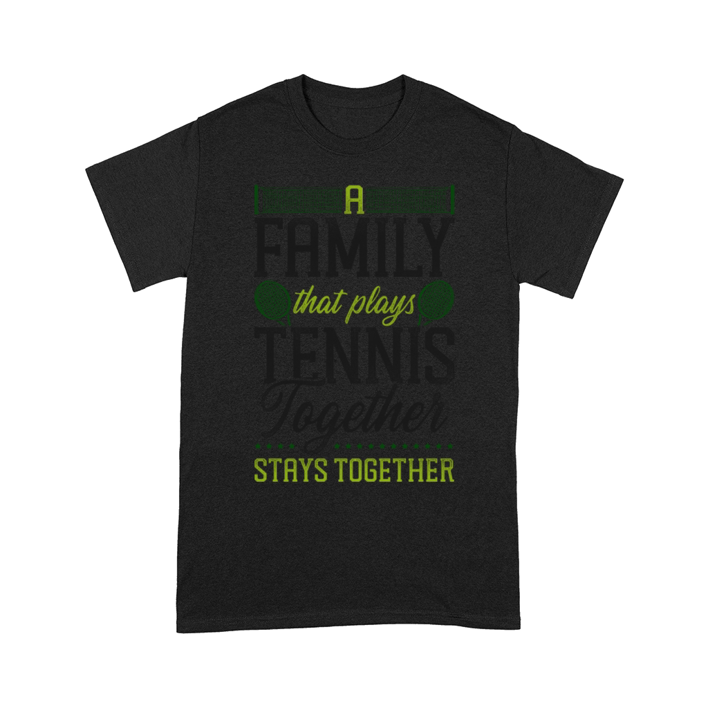 Funny Tennis Player Racket Family Comfort T-shirt
