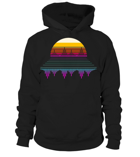 Retro Colorful Music Producer Beat Maker Hoodie Unisex