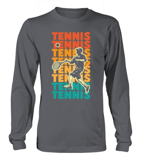 Funny Tennis Player Racket Retro Long sleeved Unisex