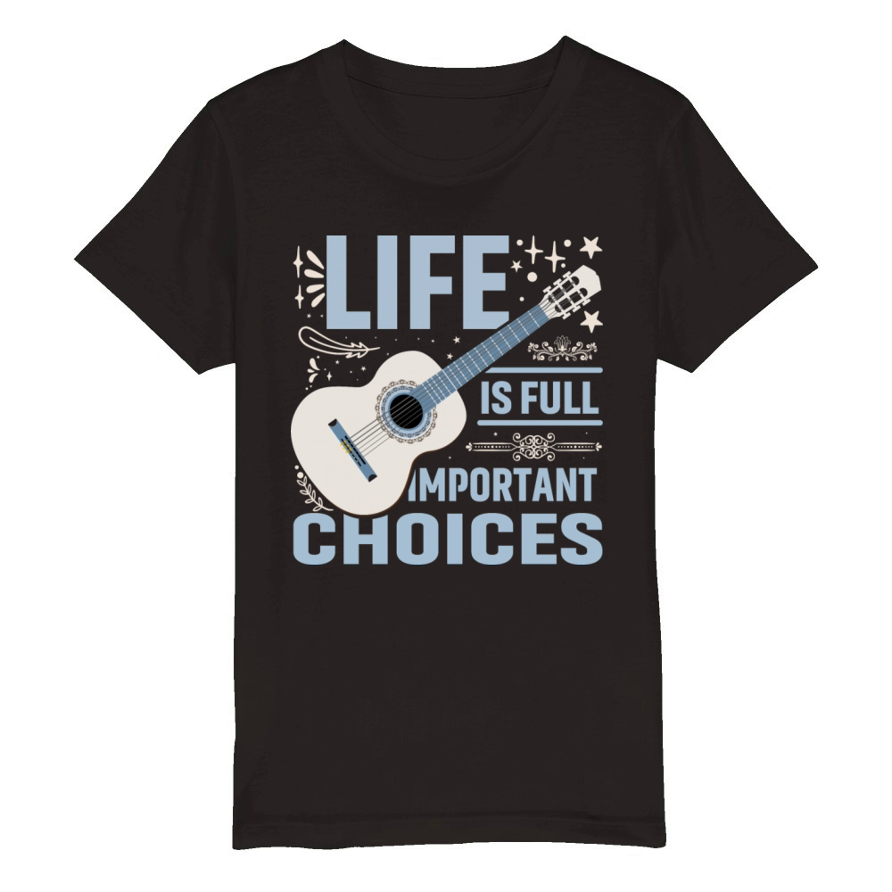 Funny Life Is Full of Important Choices Vintag tee Organic Kids Crewneck T-shirt