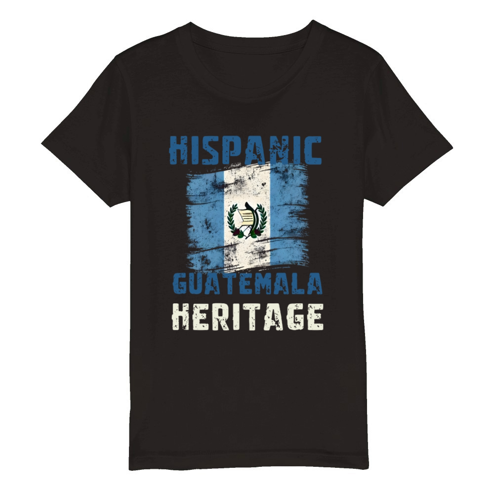 Guatemala Heritage Pride - Hispanic Heritage Month Organic Kids Crewneck T-shirt