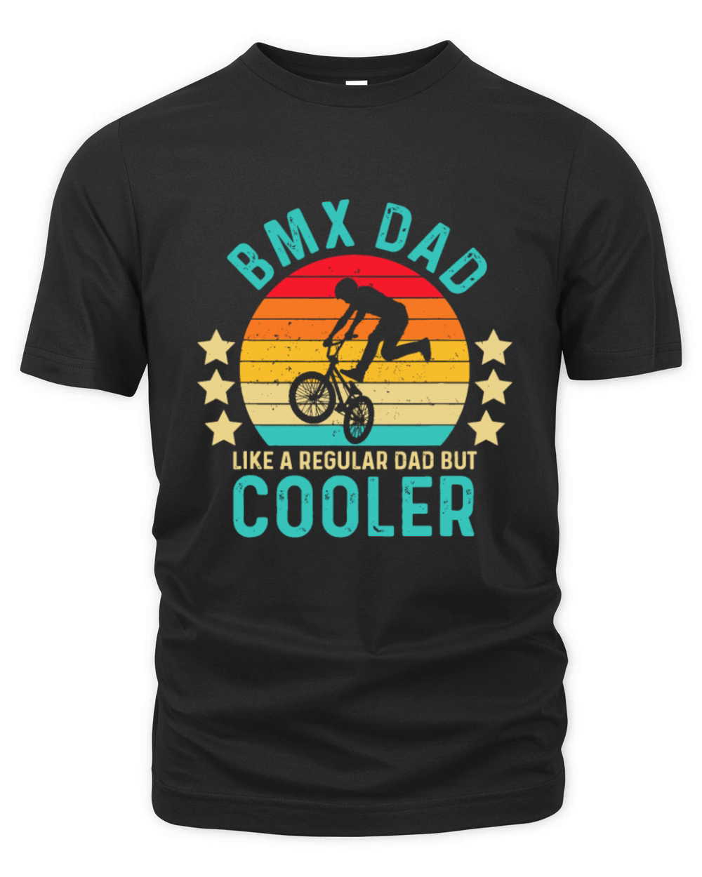 BMX Dad Like A Regular Dad But Cooler Fathers Day Organic Unisex T-shirt