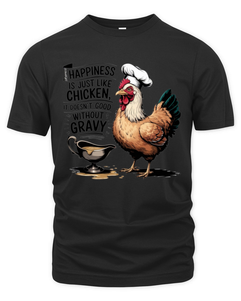 Happiness of Chicken and Gravy Organic Unisex T-shirt
