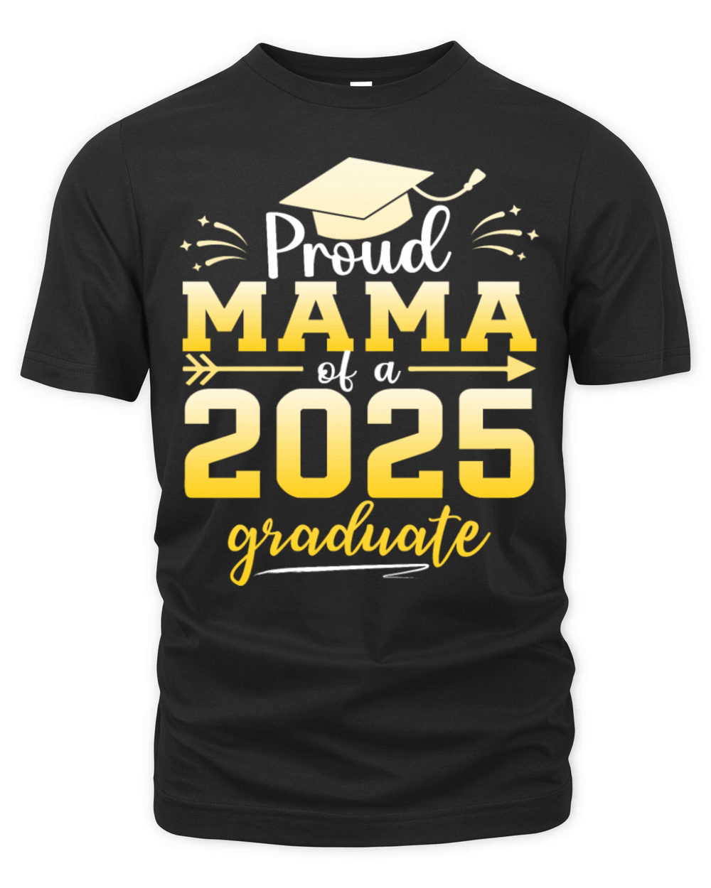 Proud Mama Of A Class Of 2025 Graduate Graduation Organic Unisex T-shirt
