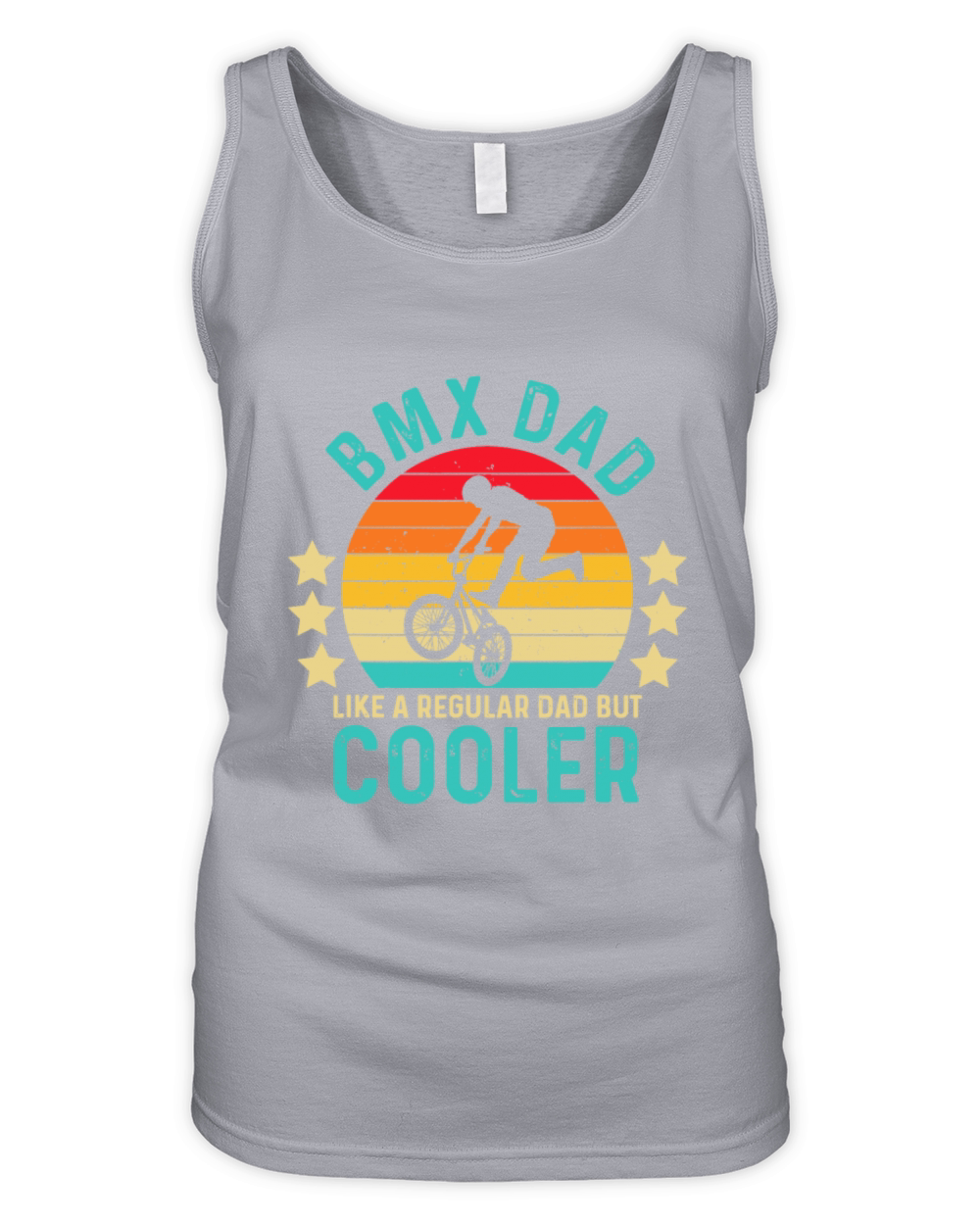BMX Dad Like A Regular Dad But Cooler Fathers Day Organic Women's Tank Top