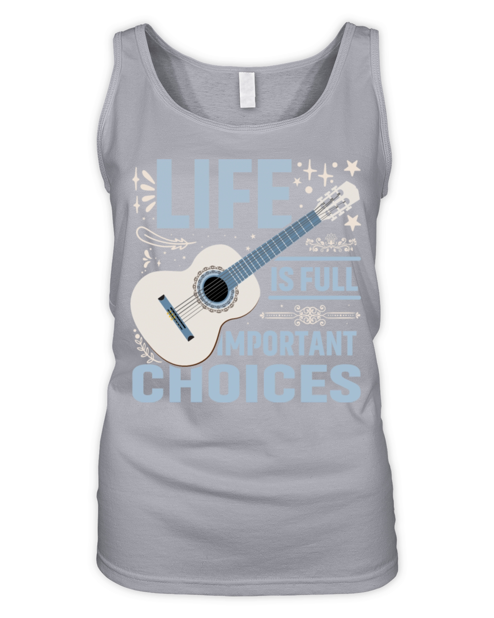 Funny Life Is Full of Important Choices Vintag tee Organic Women's Tank Top