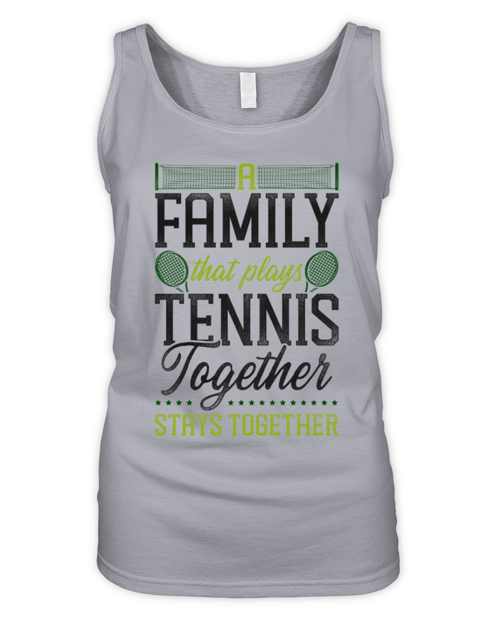 Funny Tennis Player Racket Family Organic Women's Tank Top