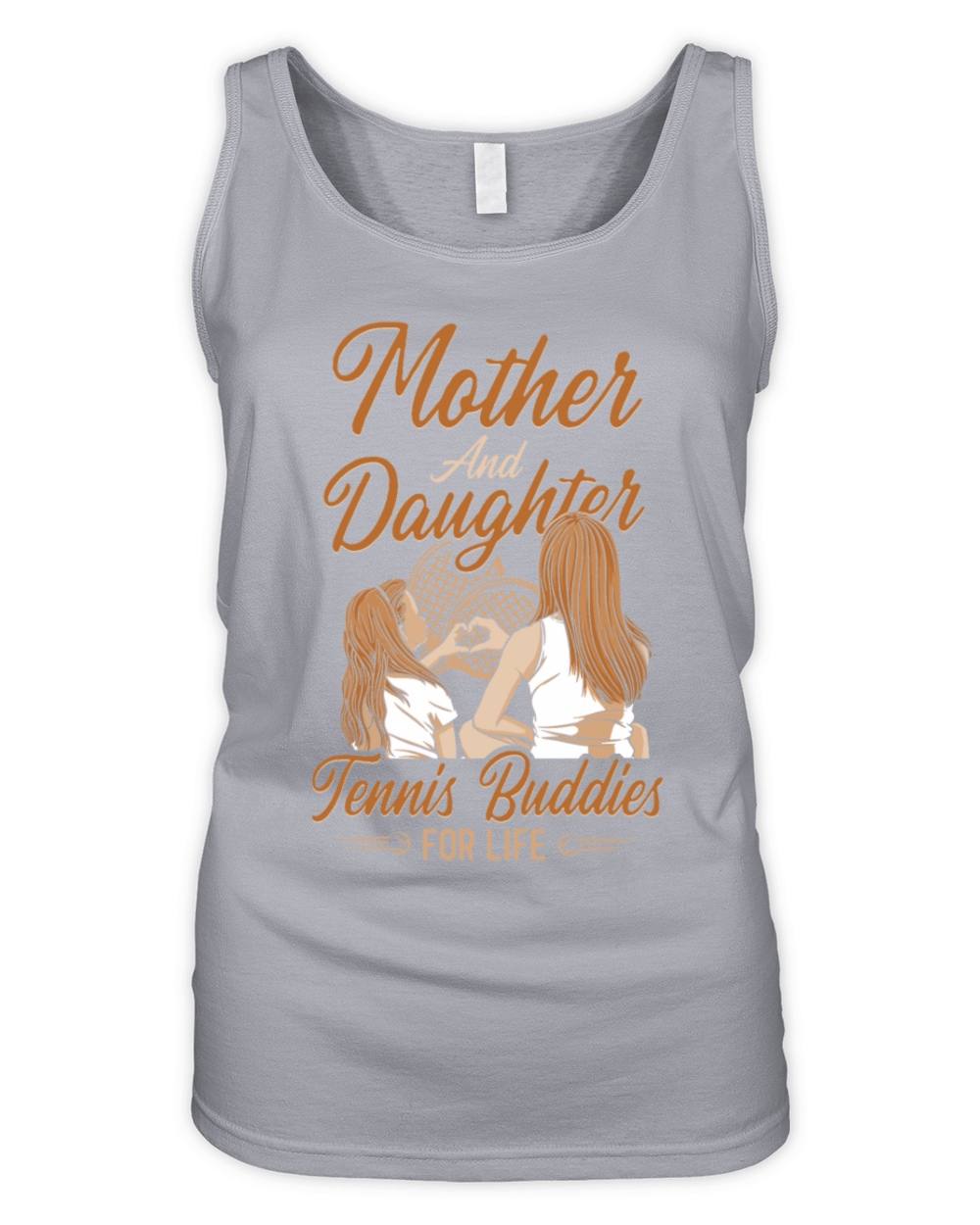 Funny Tennis Player Racket Mom Organic Women's Tank Top