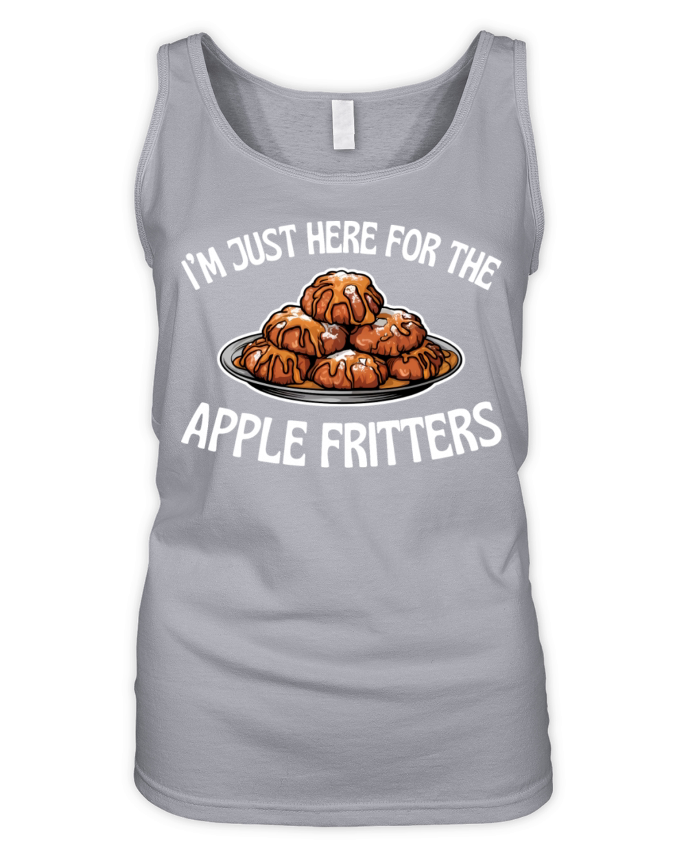 Im Just Here for the Apple Fritters Funny Food Organic Women's Tank Top