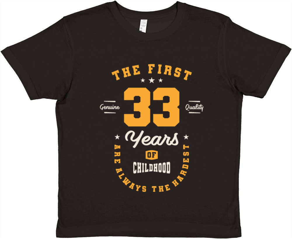 33 Years Of Being Awesome - 33rd Birthday Premium Kids Crewneck T-shirt