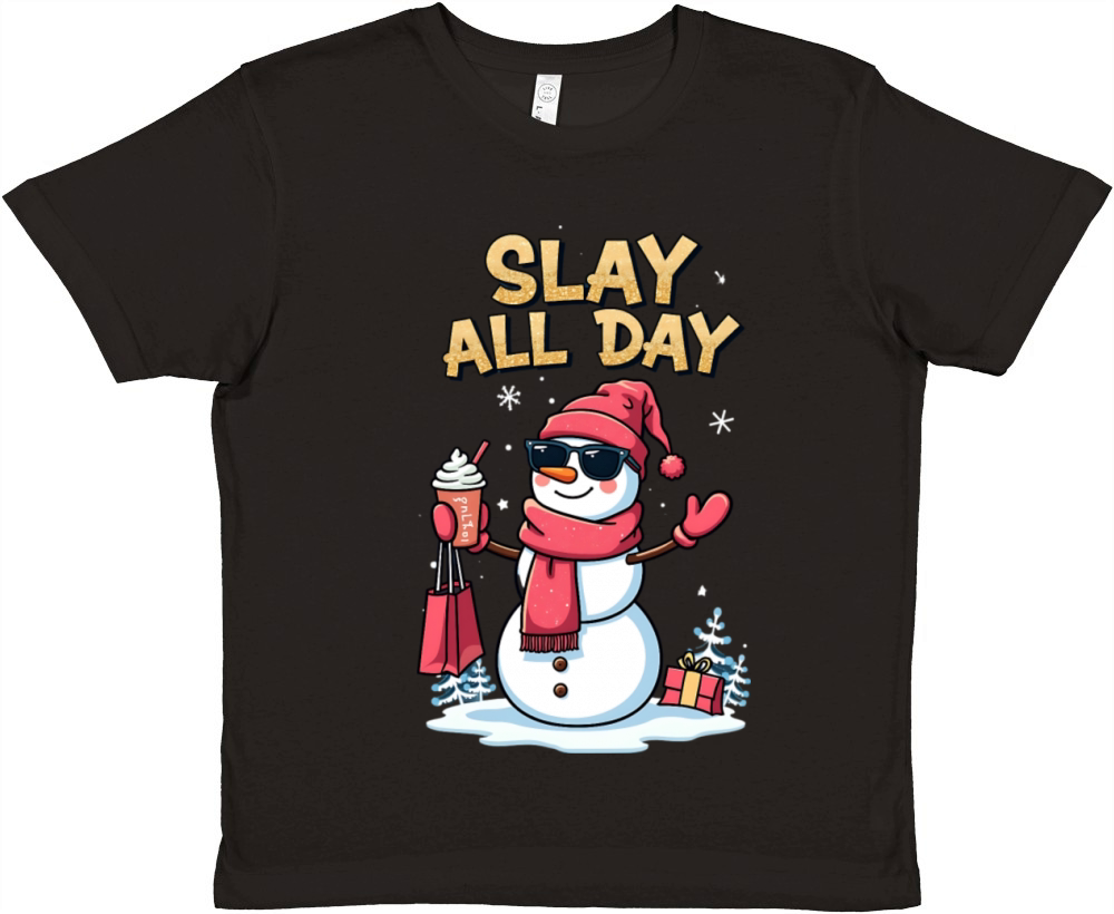 Slay All Day Premium Kids Crewneck T-shirt