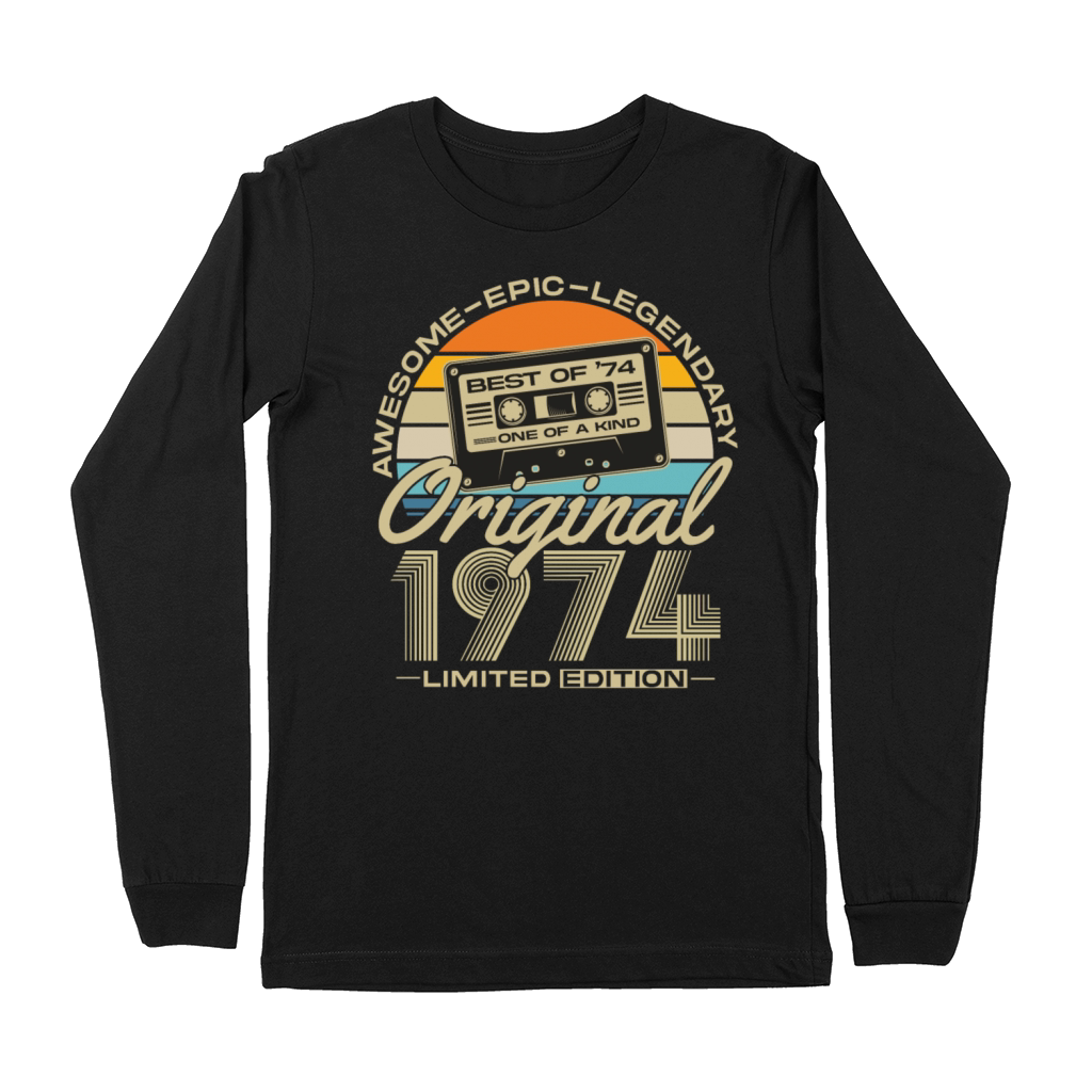 Vintage 1974 Retro 50th birthday Premium Long Sleeve