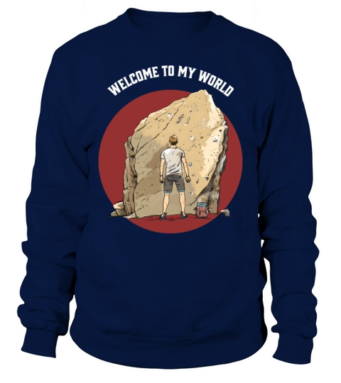 stylish boulder t-shirt for boys rock climbing Sweatshirt Unisex