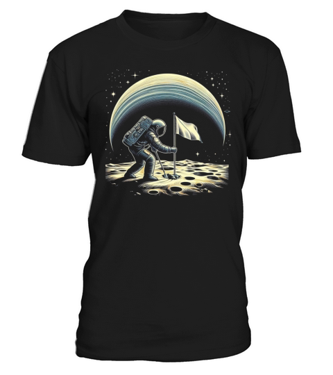 Retro Astronaut on Planet Space Adventure 2 T-Shirt Unisex