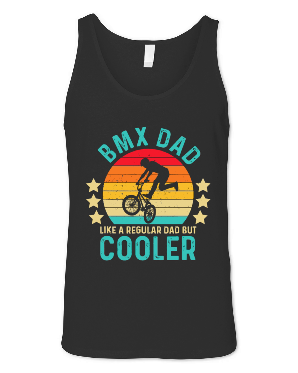 BMX Dad Like A Regular Dad But Cooler Fathers Day Unisex Jersey Tank