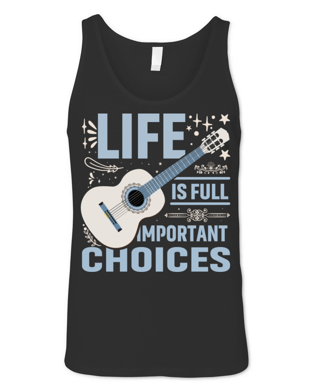Funny Life Is Full of Important Choices Vintag tee Unisex Jersey Tank