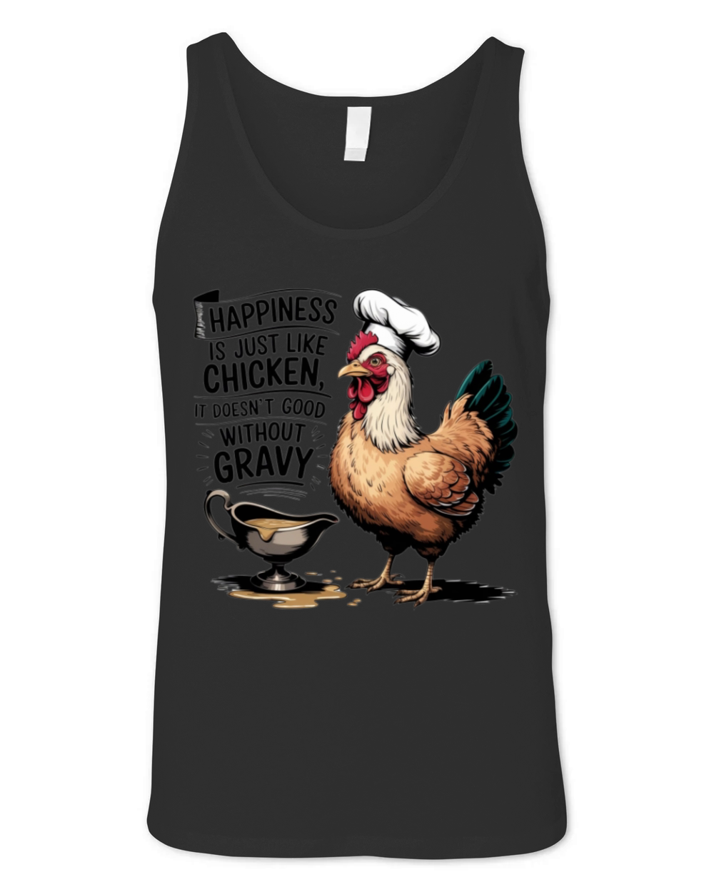 Happiness of Chicken and Gravy Unisex Jersey Tank