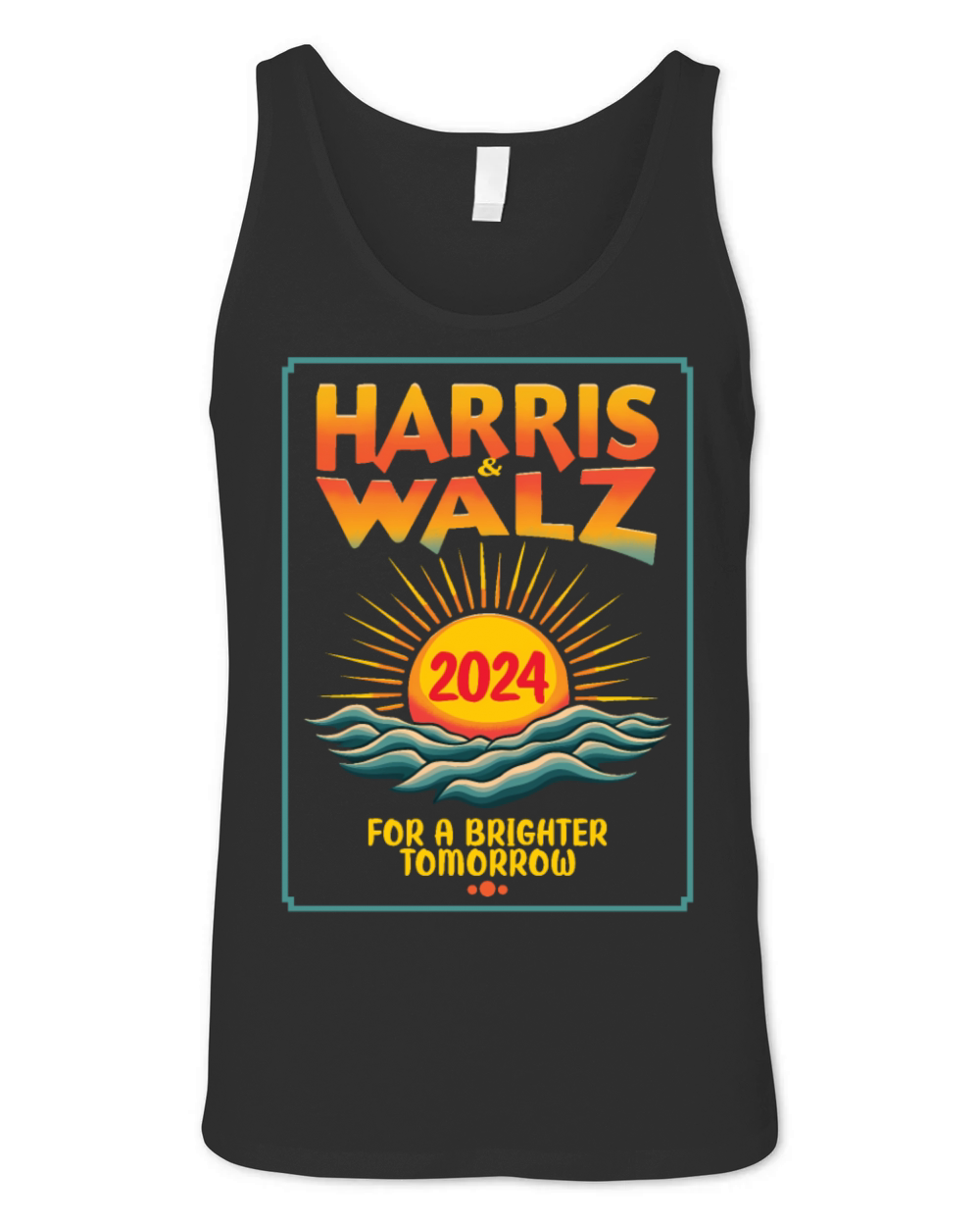 Harris Walz 2024 For a Brighter Tomorrow Retro Unisex Jersey Tank