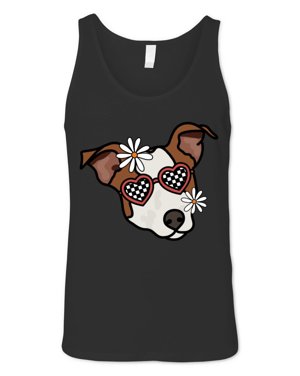 Jack Russel Retro Dog Unisex Jersey Tank