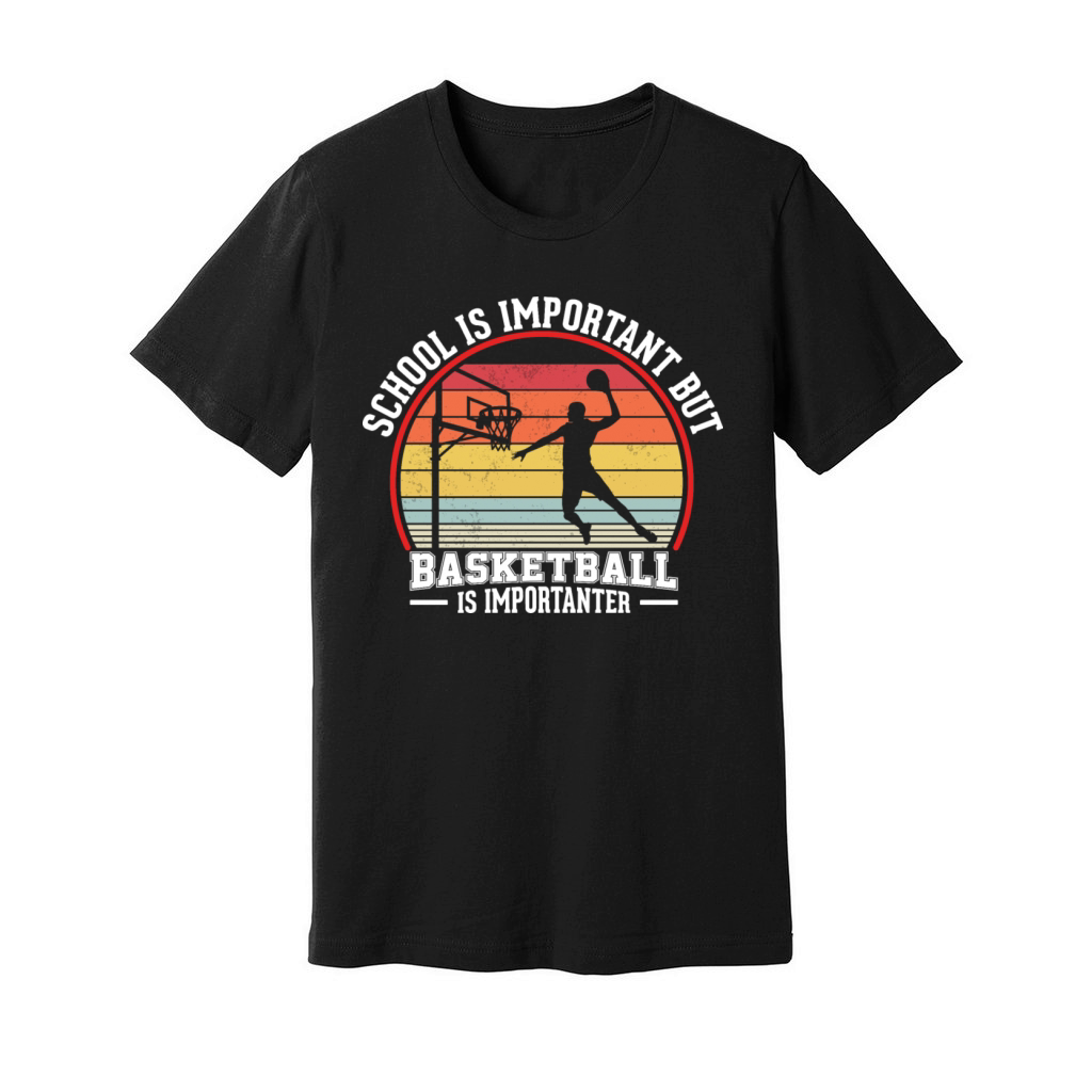 Basketball Vintage Slogan Funny Unisex Jersey Tee