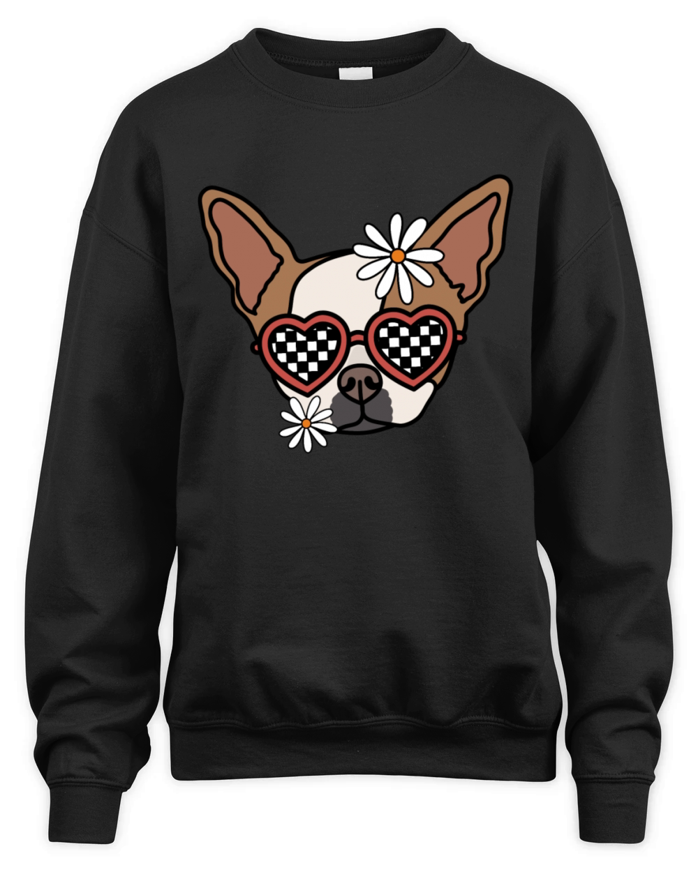 Chihuahua retro dog Unisex Premium Crewneck Sweatshirt