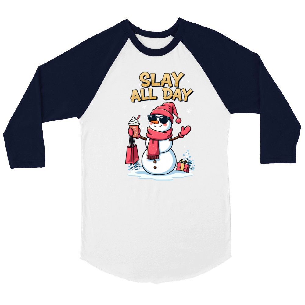 Slay All Day Unisex ¾ sleeve Raglan T-shirt