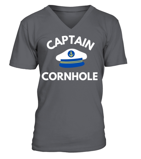 Captain Cornhole V-Neck T-shirt