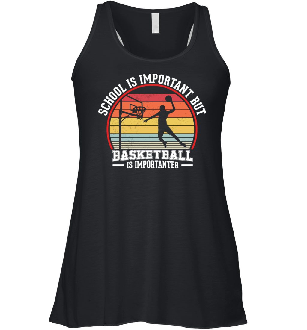 Basketball Vintage Slogan Funny Women's Flowy Tank Top