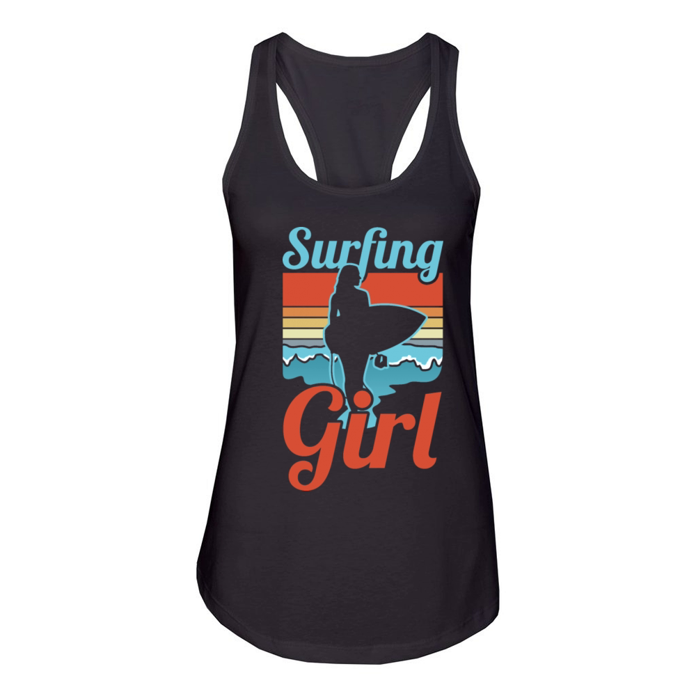 Female Surfer Women's Racerback Tank
