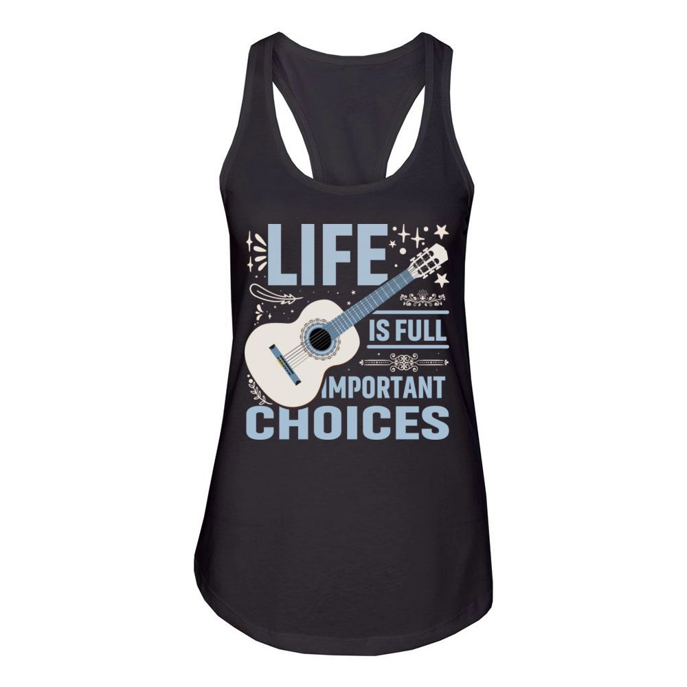 Funny Life Is Full of Important Choices Vintag tee Women's Racerback Tank