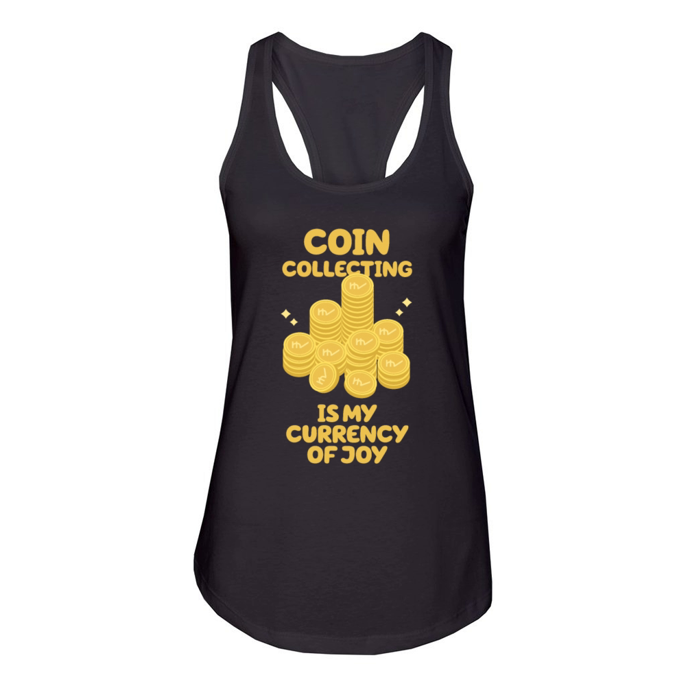 Old Coins New Adventures Numismatics Women's Racerback Tank